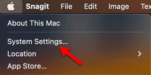 system settings on macos